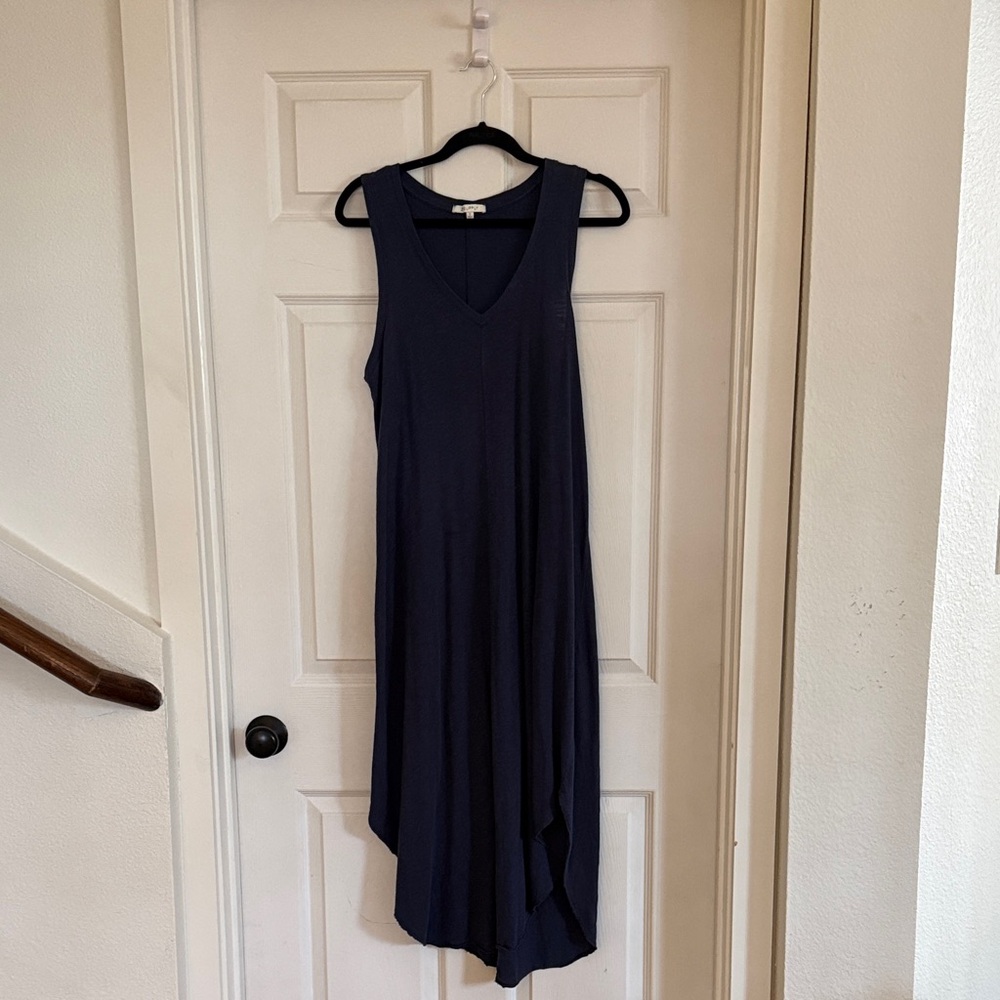 Z Supply Navy Blue V Neck Sleeveless Dress